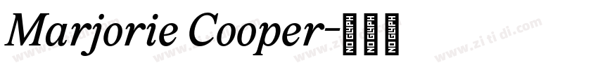 Marjorie Cooper字体转换